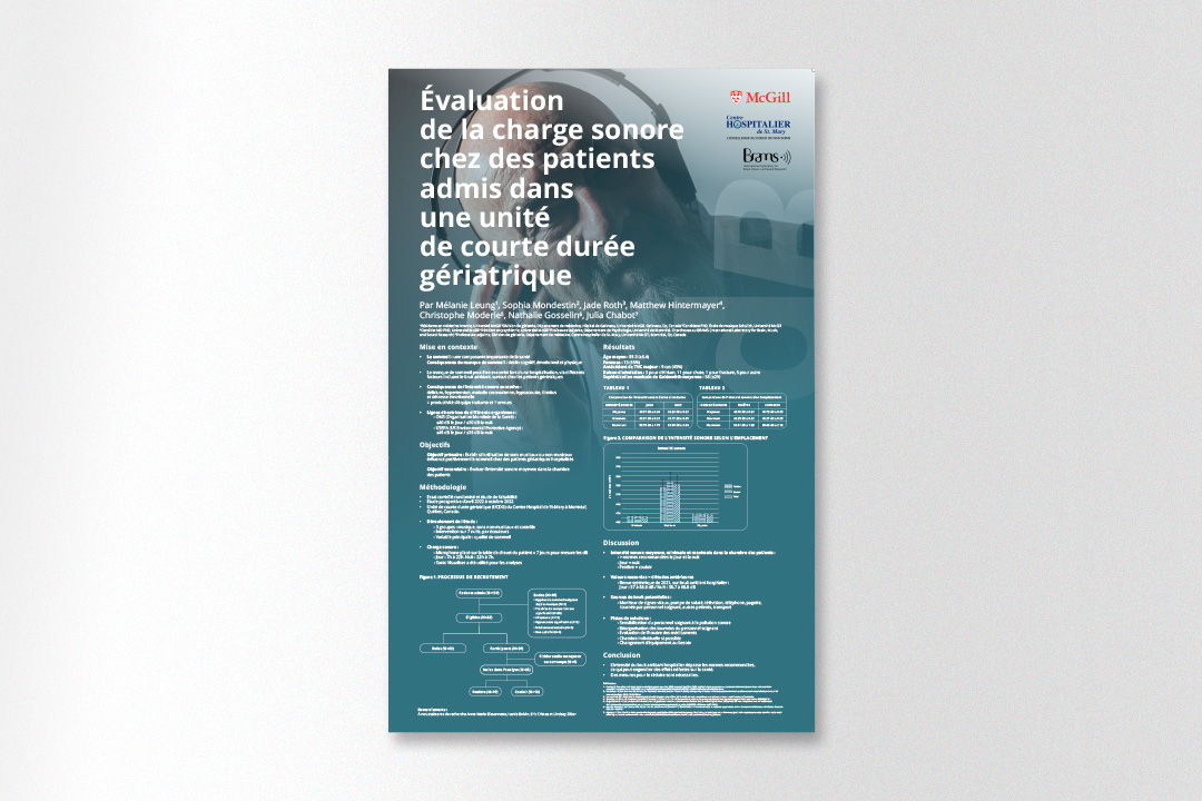 Affiche pour colloque en gériatrie