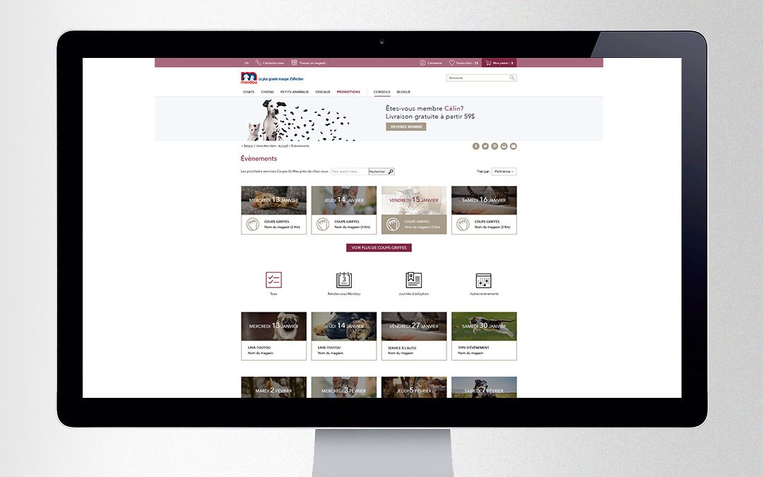 Évènements Web Mondou